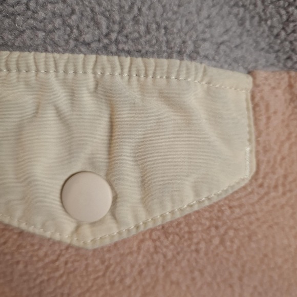 Patagonia Sweater Womens Large Gray Synchilla Snap-T Fleece Pullover Colorblock - Picture 7 of 16